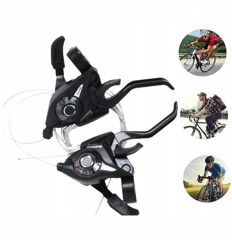 1 PARA PRZERZUTKI ROWEROWEJ, ZESTAW 3 X 7 PRZERZUTKI ROWEROWE, Z KABLAMI Model przerzutki rowerowej