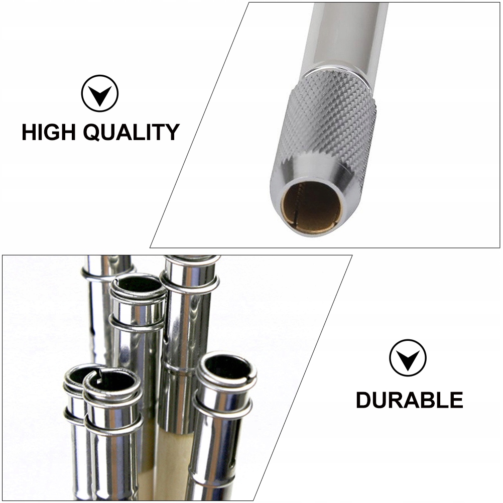 15 SZT. PRZEDŁUŻACZY DO OŁÓWKA ZE STALI NIERDZEWNEJ, DREWNIANE Marka inna