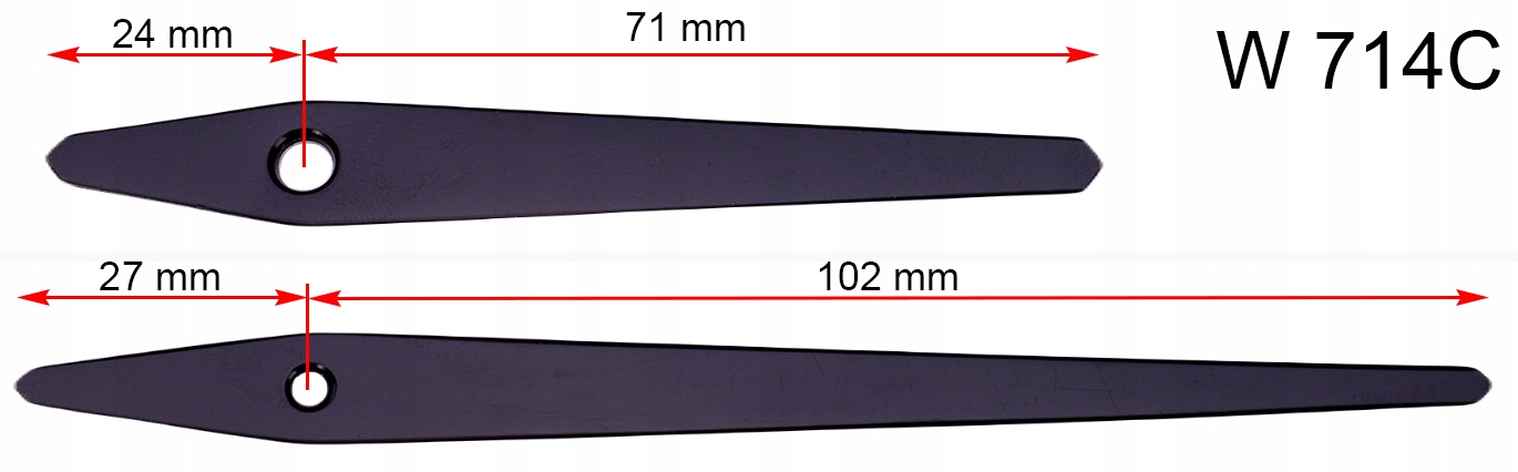 

Wskazówki Godzinowa Minutowa 10 cm Do Zegara W714C