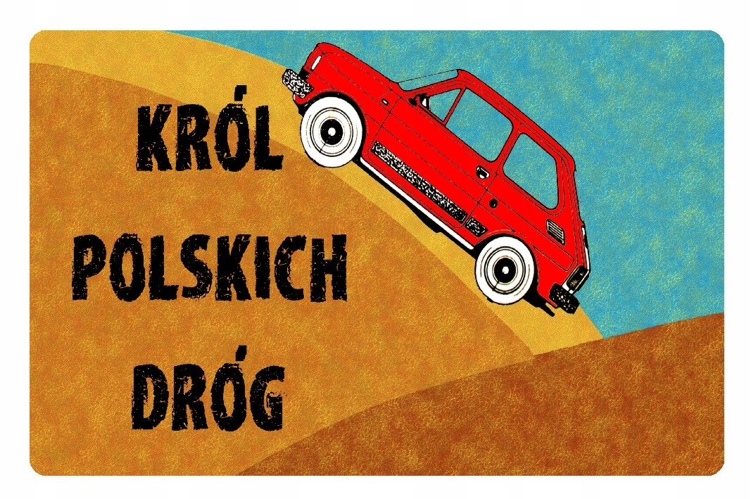 

Magnes na lodówkę fiat 126p maluch bączek