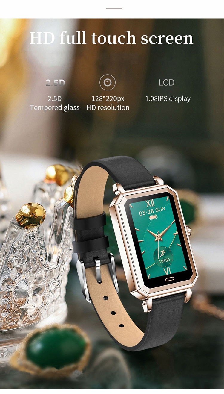 Smart Watch Bluetooth Bracelet Watch Materiał paska guma