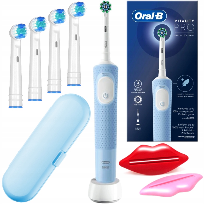 Szczoteczka Elektryczna do Zębów Oral-B Vitality Pro D103 Blue Dodatki