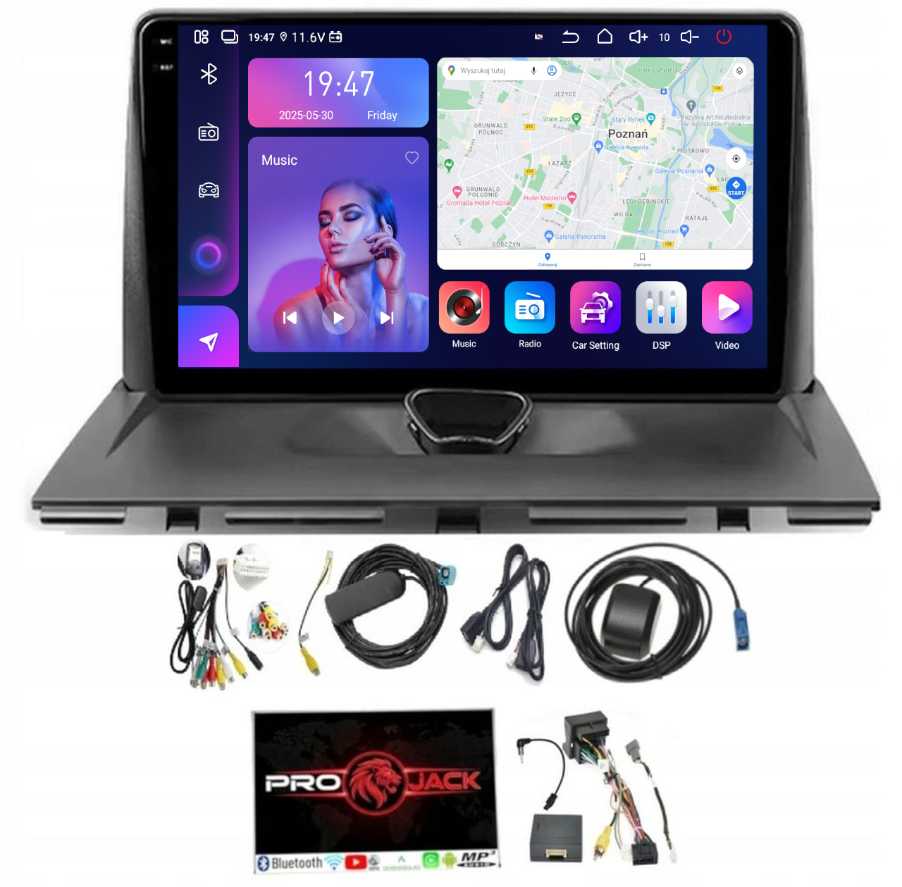 Autorádio Navigácia Toyota Proace 2006-2017 Android 8GB 256GB Sim