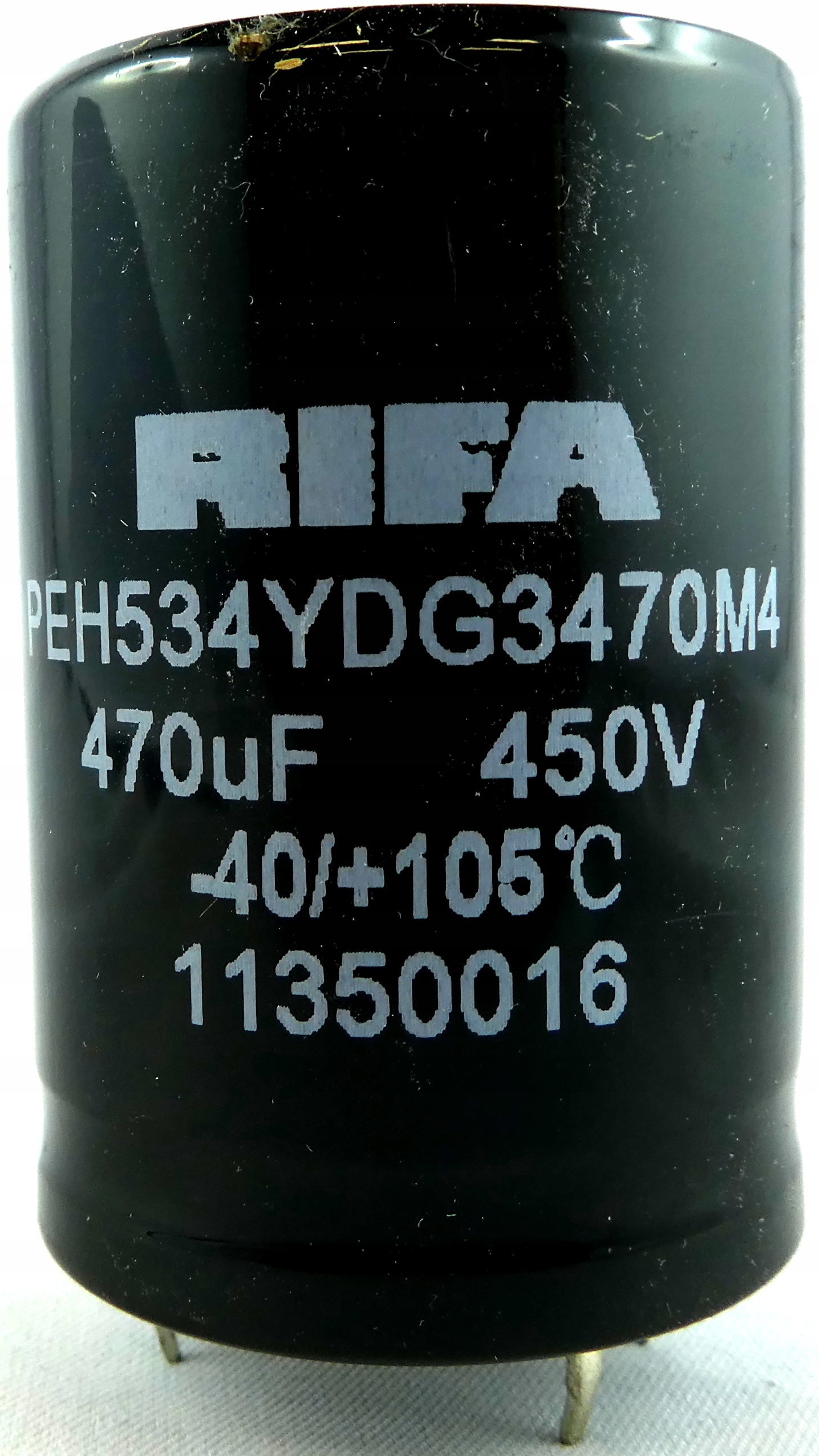 

Rifa 470uF 20% 450V 4 pin 35 X 50mm