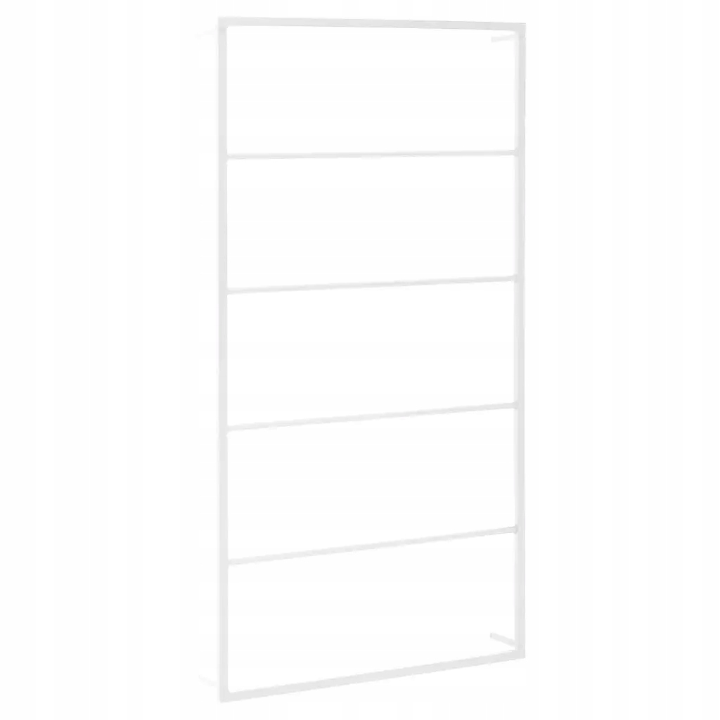 Věšák na ručníky z pevné oceli, bílý, 60 x 10 x 116 cm