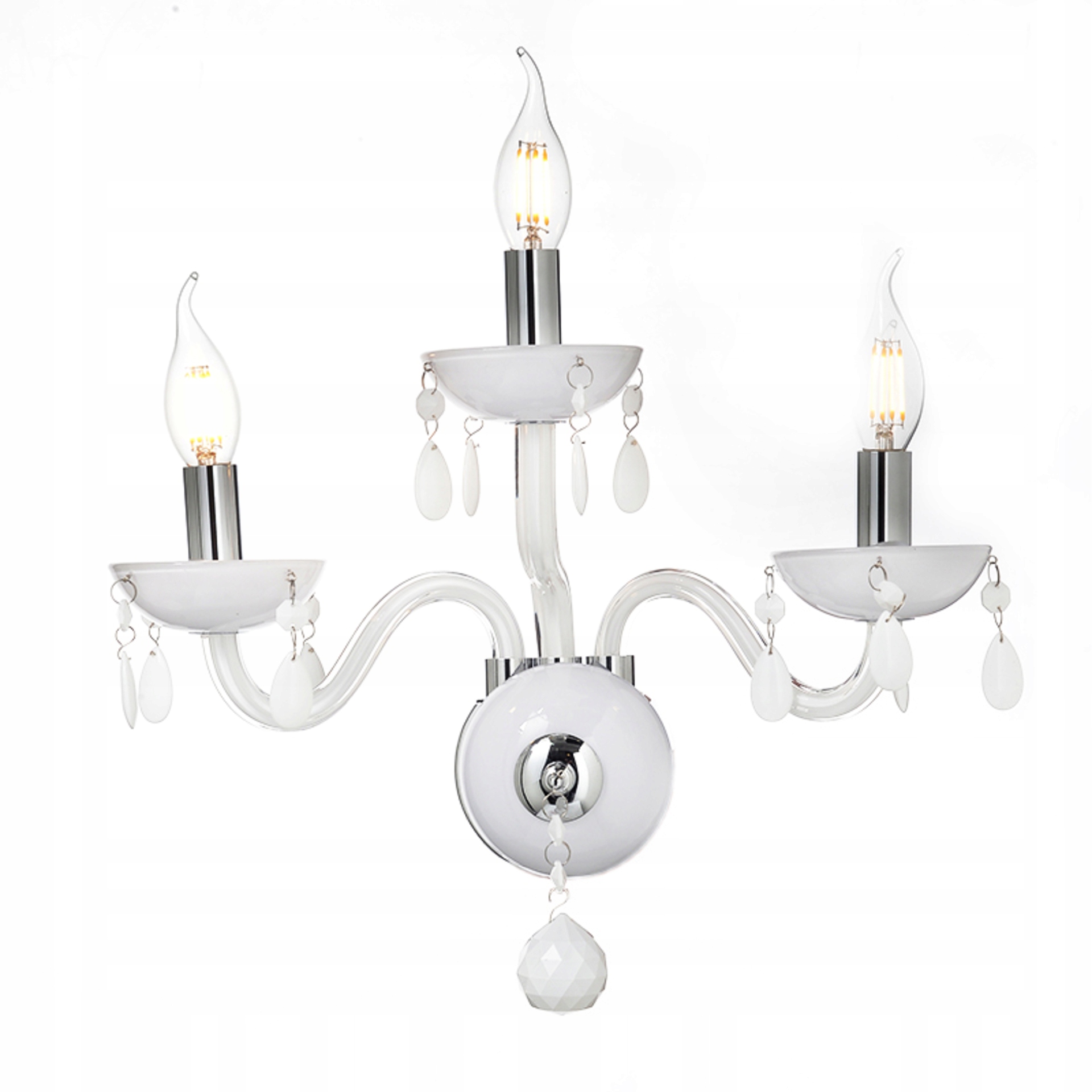 Aca Lighting Crystal nástenné svietidlo BLK82043WWC