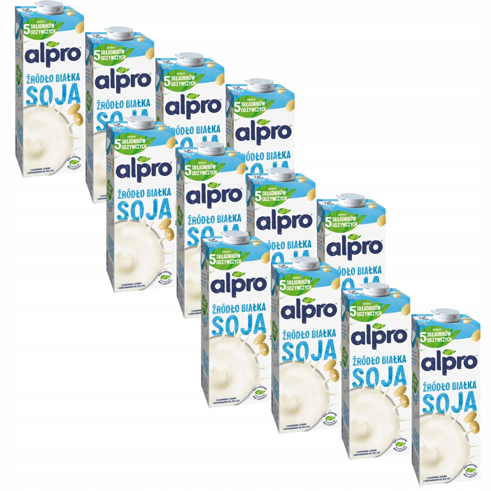 Levně Rostlinný nápoj Alpro Protein Soya Orginal sójový s vitamíny 12x1 l