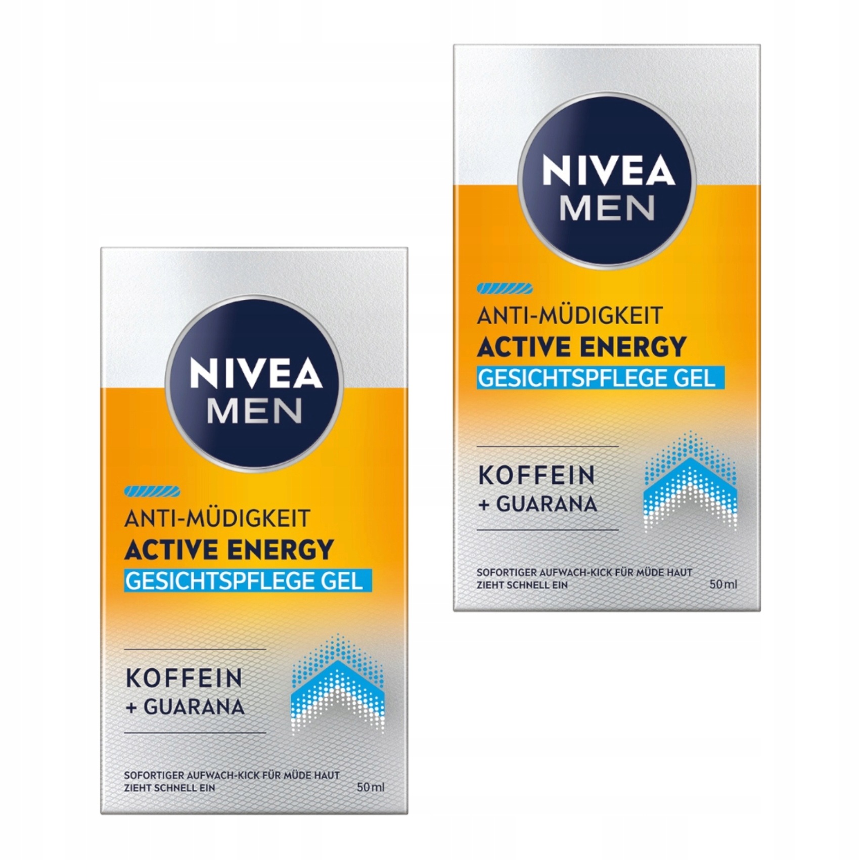 2x Nivea Men Active Energy krém gel na obličej energizující 50 ml