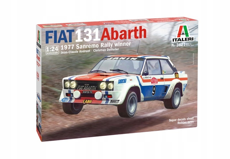 Model ke slepení Fiat 131 Abarth 1977 San Remo