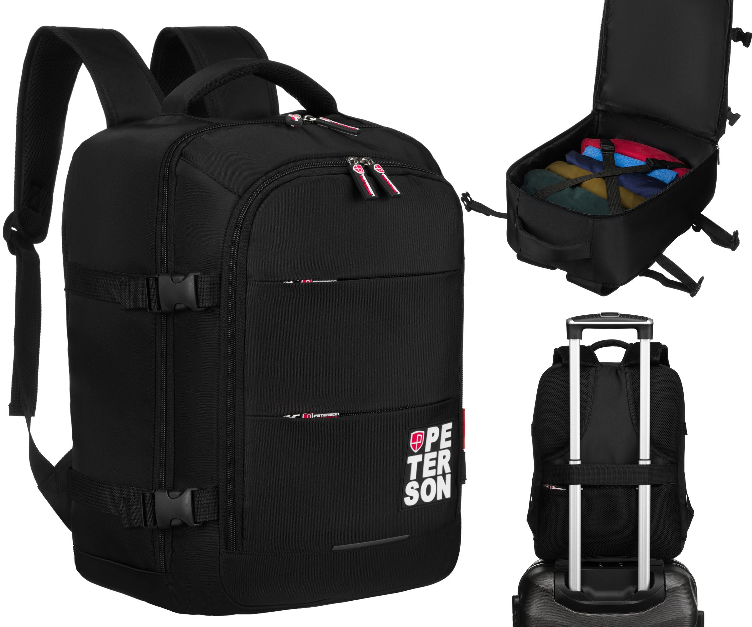 Plecak torba podróżna bagaż podręczny do samolotu Ryanair Wizzair Peterson