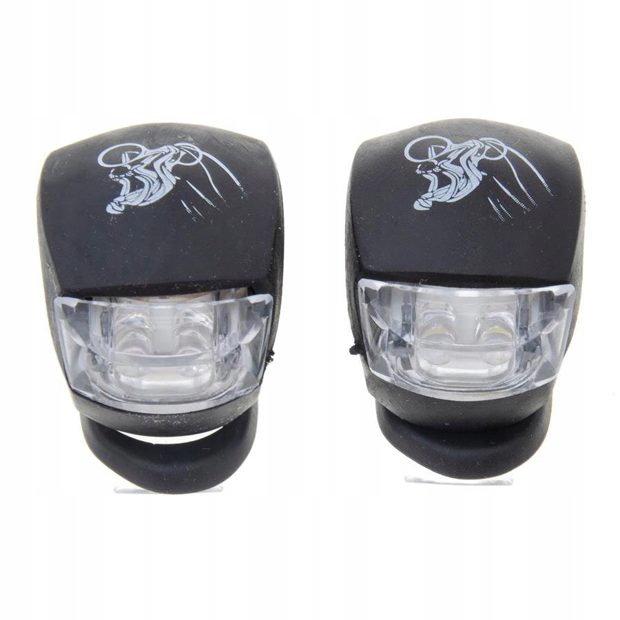 LAMPKA ROWEROWA DIODOWA LED LAMPKI PRZÓD TYŁ SILIKONOWA 2 SZT Kod producenta DI6265