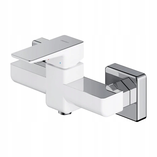 Parma sprchová batéria, chróm/biely lesk