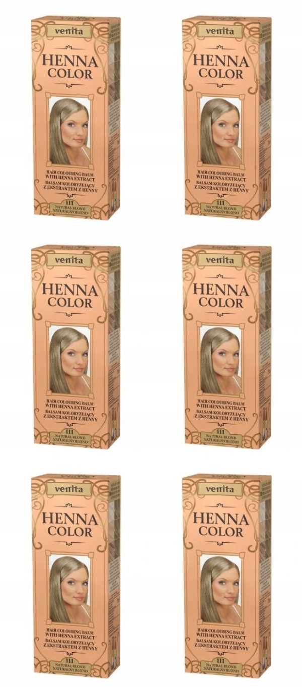 Henna Venita Bylinný balzám 111 Blond, 6 Ks