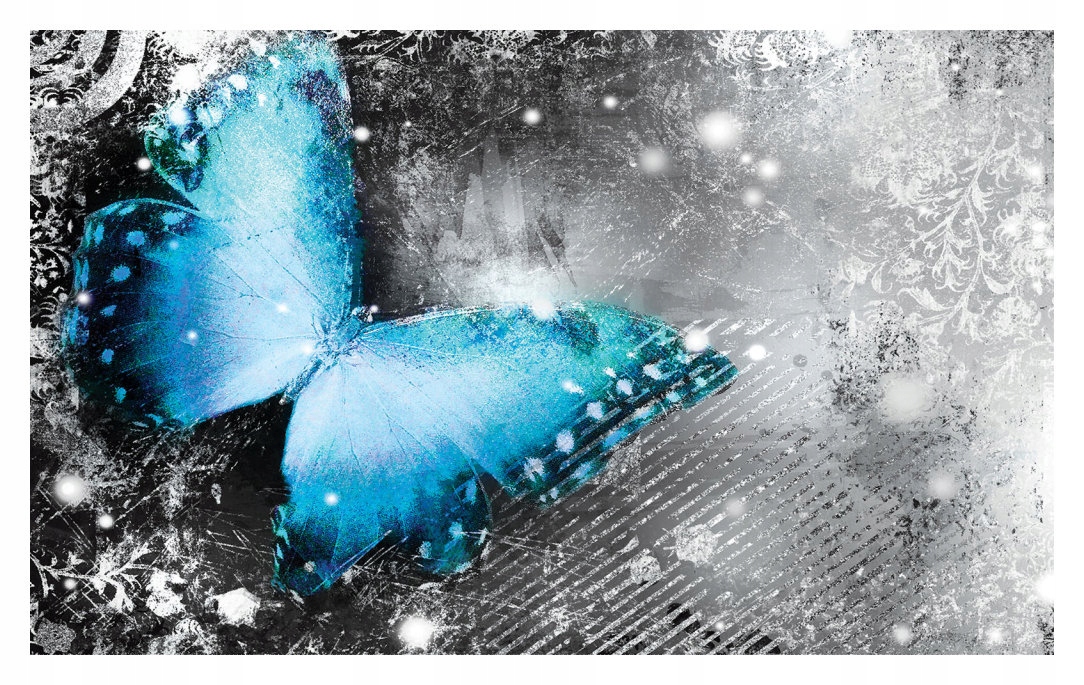 Fototapeta Modrý motýl abstrakce do obývacího pokoje ložnice 208x146 lepidlo