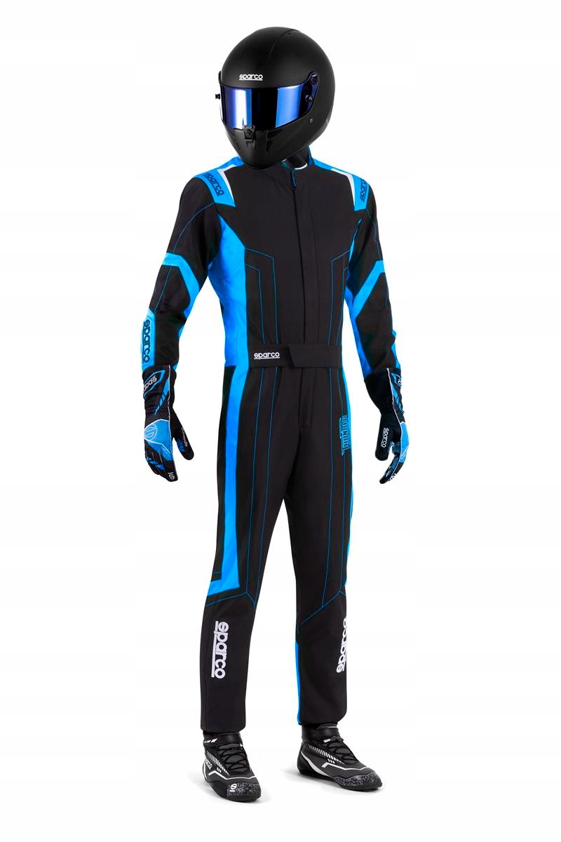 Kombinéza Sparco Thunder homologácia Fia 8877-2022 čierno-modrá S