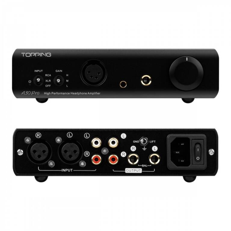 TOPPING A30 PRO Czarny Wzmacniacz Słuchawkowy Marka Topping