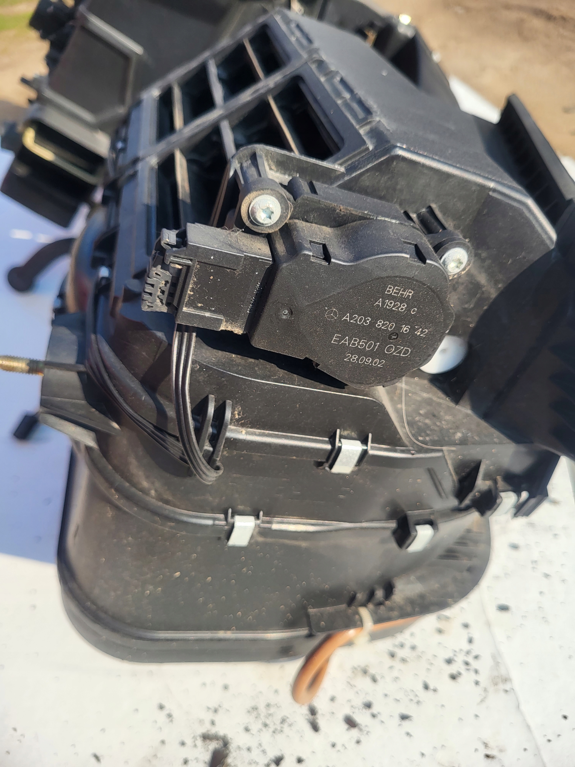 heater MERCEDES W211 before LIFT EUROPA