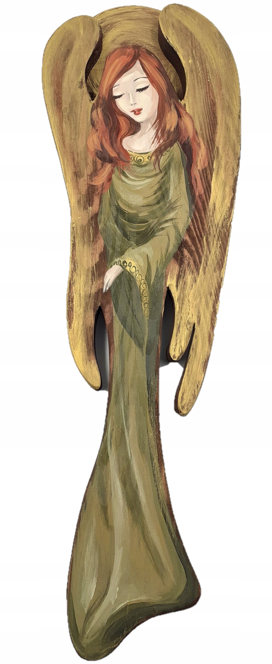 Obraz Dřevěný Velký Anděl Hand Made Malovaný