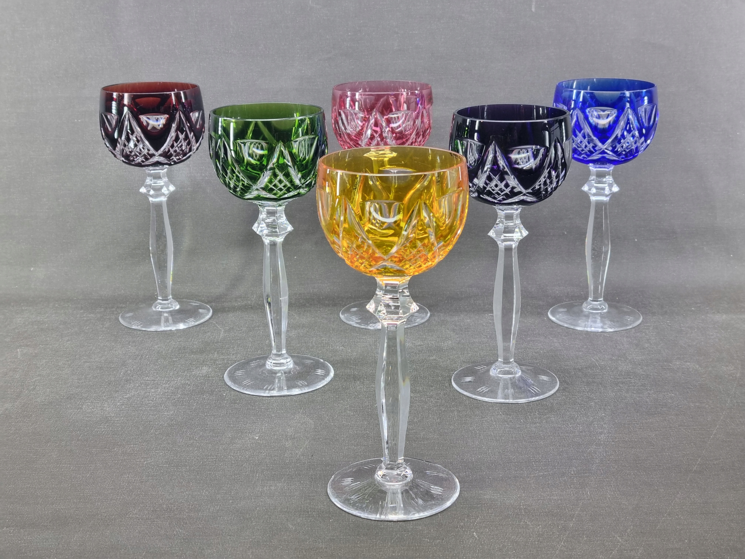 802. KPL - 6 Remerów kryształowych