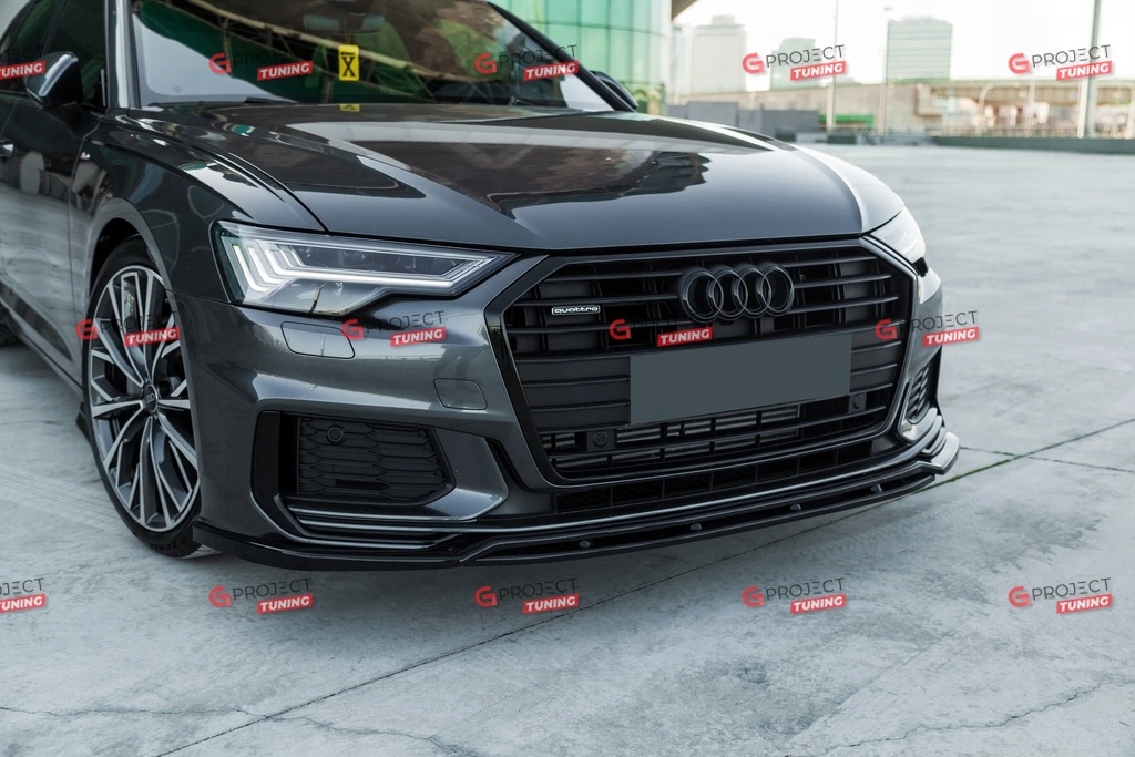 Dokładka przedniego zderzaka do AUDI A6 C8 (4A) Avant 2018- czarny połysk EAN (GTIN) 4099654103553