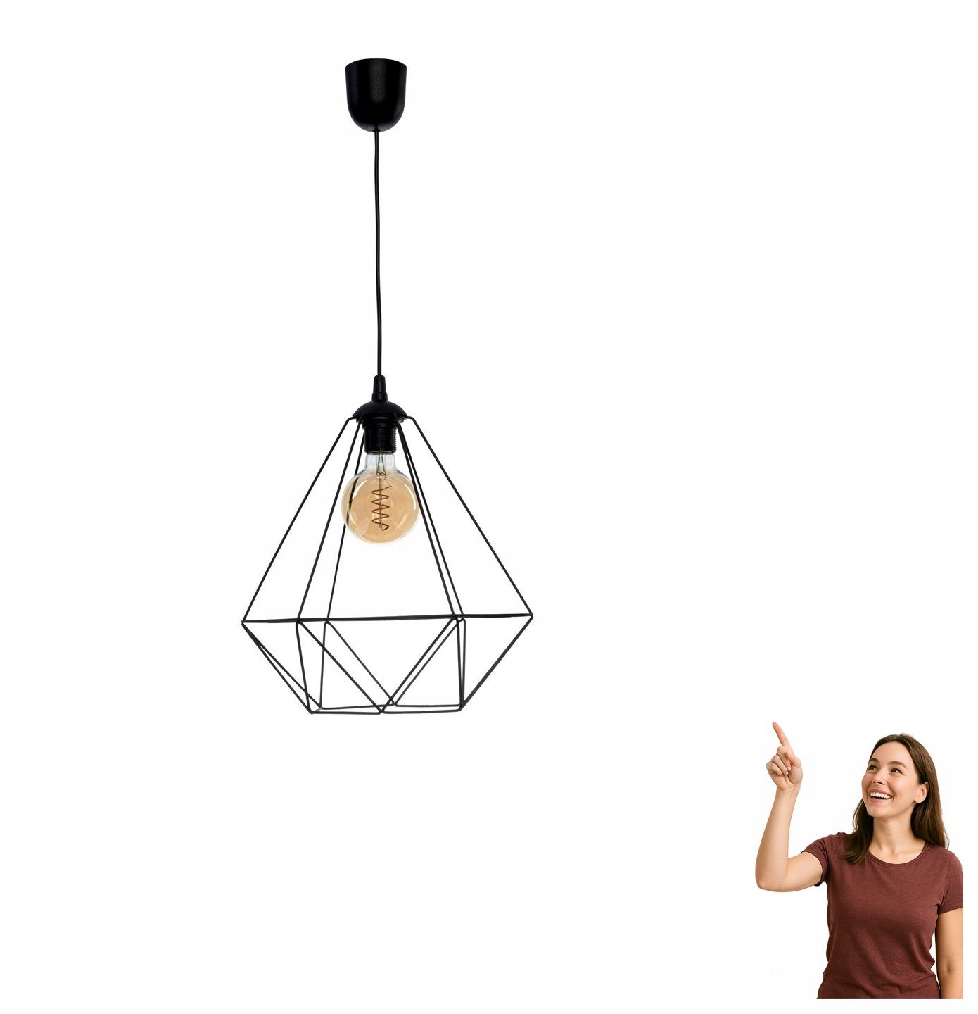 Závěsná lampa Basket MLP7214 Milagro
