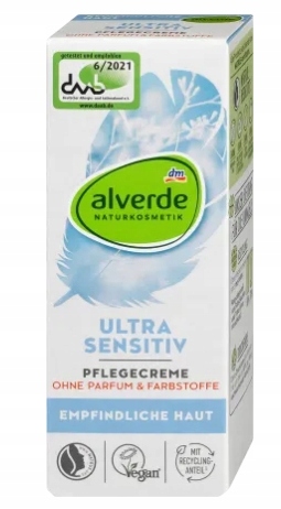 Alverde, Ultra sensitive, Denný krém, 50ml