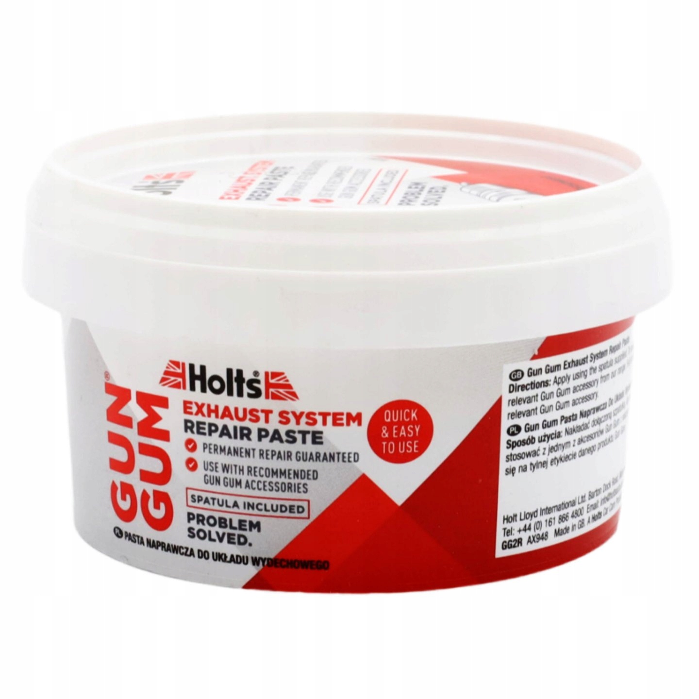 Pasta do Naprawy Układu Wydechowego Holts Gun Gum 200g Stan opakowania oryginalne