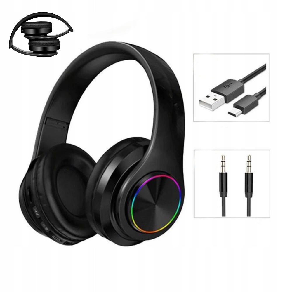 Vezeték Nélküli Fejhallgató Fekete Fülbe Helyezhető Bluetooth MP3 Bt Tv-hez