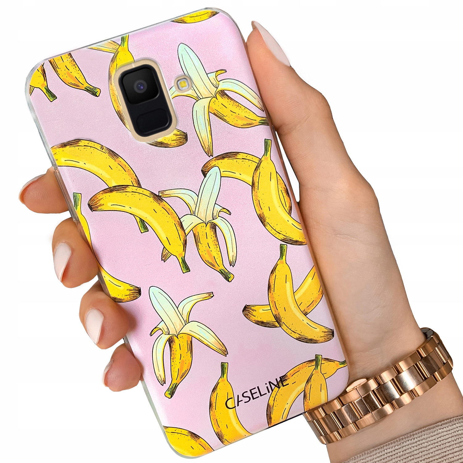 

Etui do Samsung A6 2018 case guma wzory + Szkło