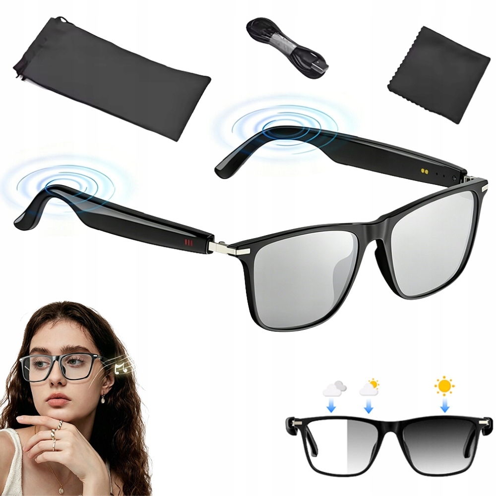 Inteligentní brýle Ai 45 jazyků Bluetooth Audio Inteligentní překlad