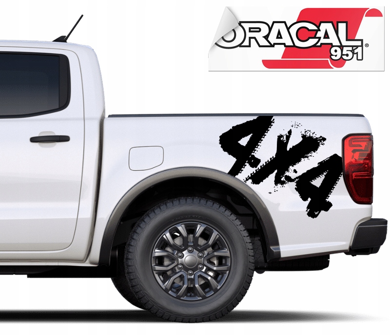 Наклейка для авто JEEP 4x4 OFF ROAD 94x58cm велика