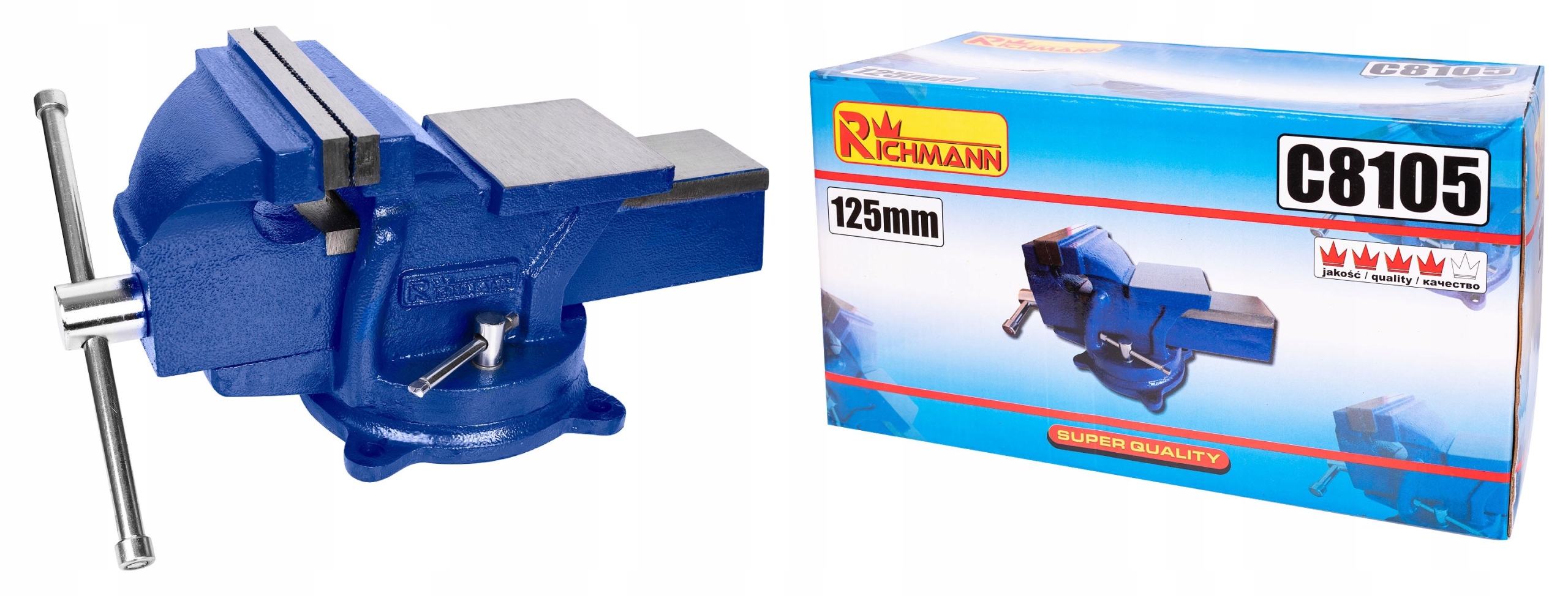 IMADŁO ŚLUSARSKIE STOŁOWE OBROTOWE 125MM RICHMANN