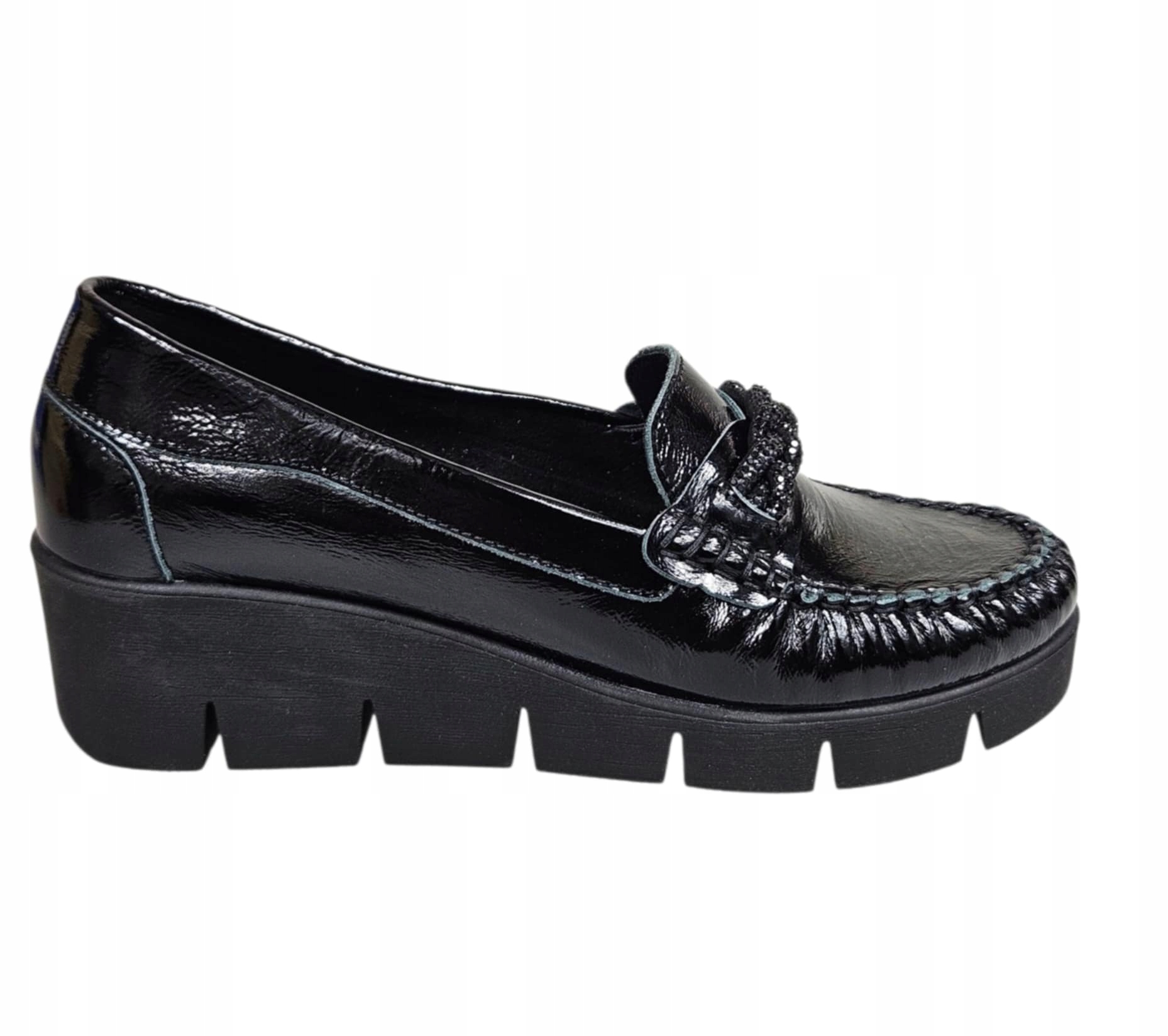 Lamanti Dámské Mokasíny 989/P Černé Lakované vel.36