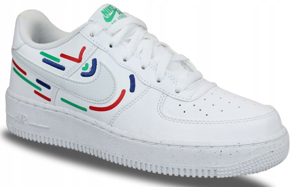 Buty Młodzieżowe Sportowe Białe Nike Air Force1 Impact Gs FD0532-100 r.37,5