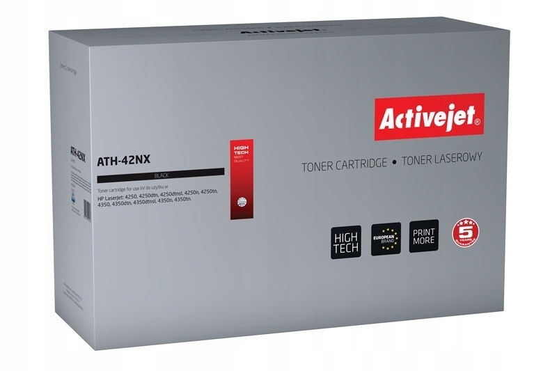 Activejet ATH-42NX Toner (zamiennik Hp 42X Q5942X; Supreme; 20000 stron; cz
