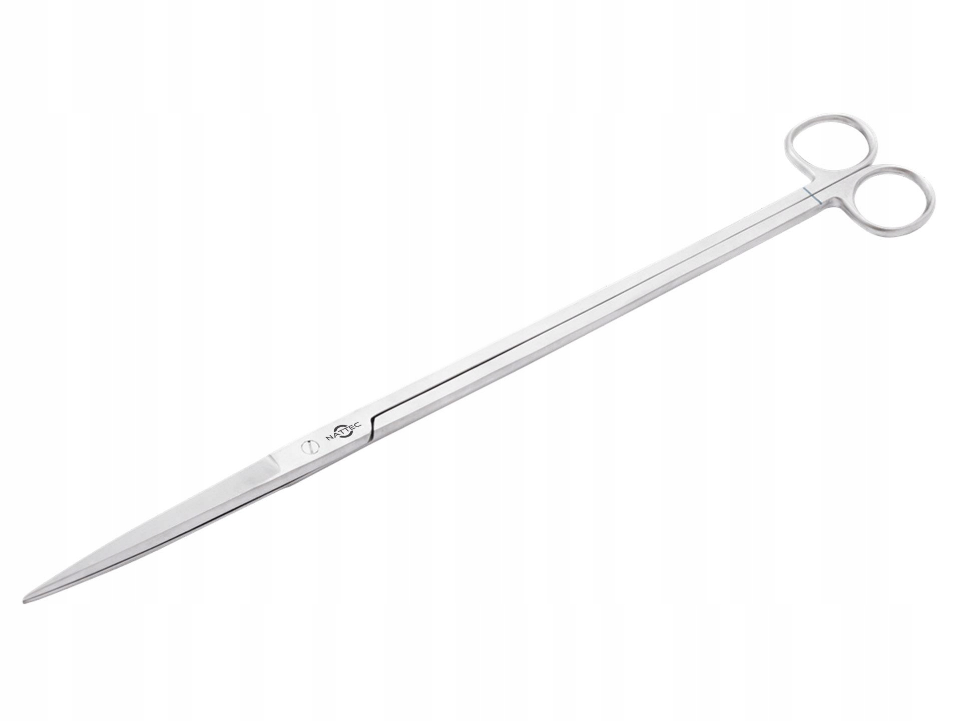 Levně Rovné Akvarijní Nůžky Na Stříhání Rostlin, Ocelové, Dlouhé 31 CM