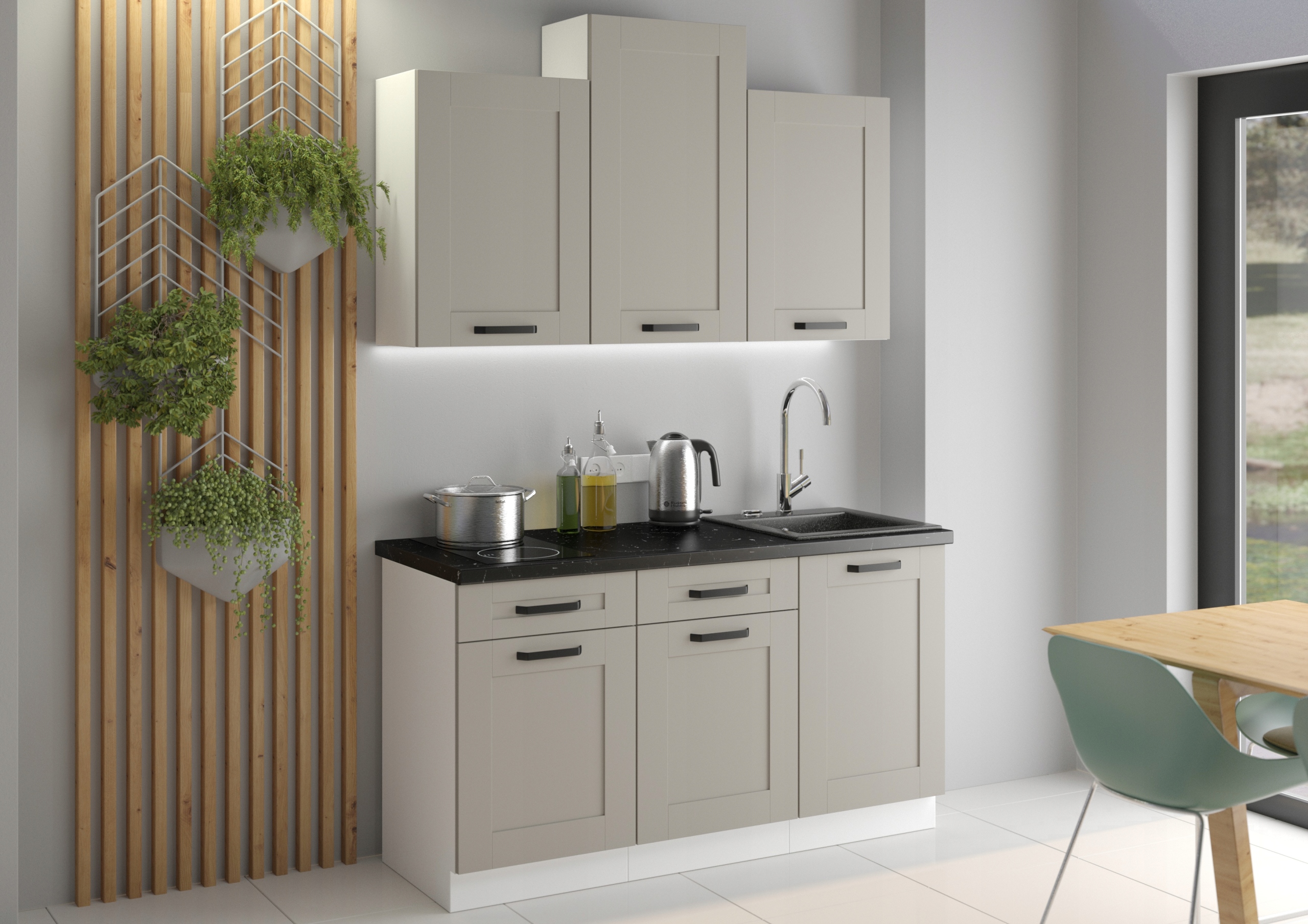 Szafka kuchenna z szufladami 60 CLAYGREY /WH LUCY Marka Umeblujdom