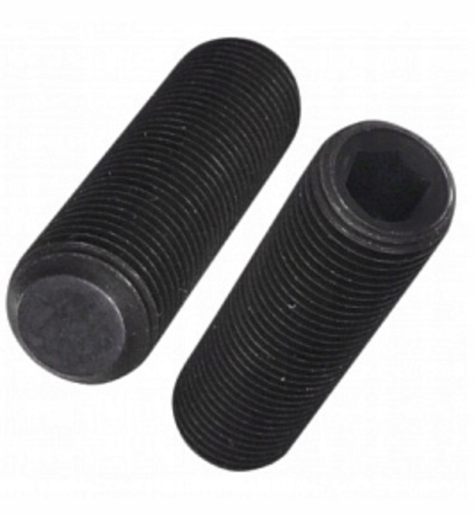 Wkręty dociskowe M12x1,5x25 mm płaskie Iso 4026 dr gw 45H Solidne 50 szt.