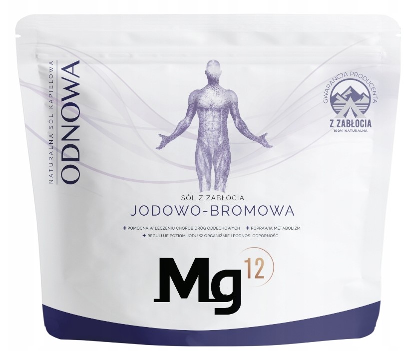 Mg12 Odnowa sól do kąpieli jodowo-bromowa z Zabłocia 4 kg