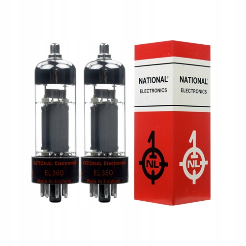 Výkonová pentoda EL360 EL36, CV5830 Nos National 2 ks vybraný pár