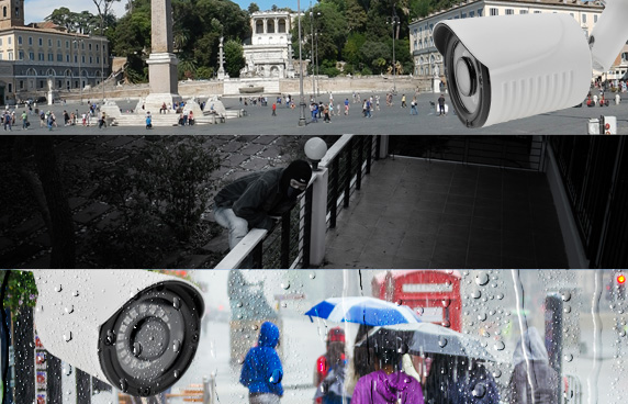 MONITORING 4 KAMERY 5MPX KOPUŁKOWE METALOWE SZARE ZEWNĘTRZNE ZDALNY PODGLĄD Liczba obsługiwanych kamer 4