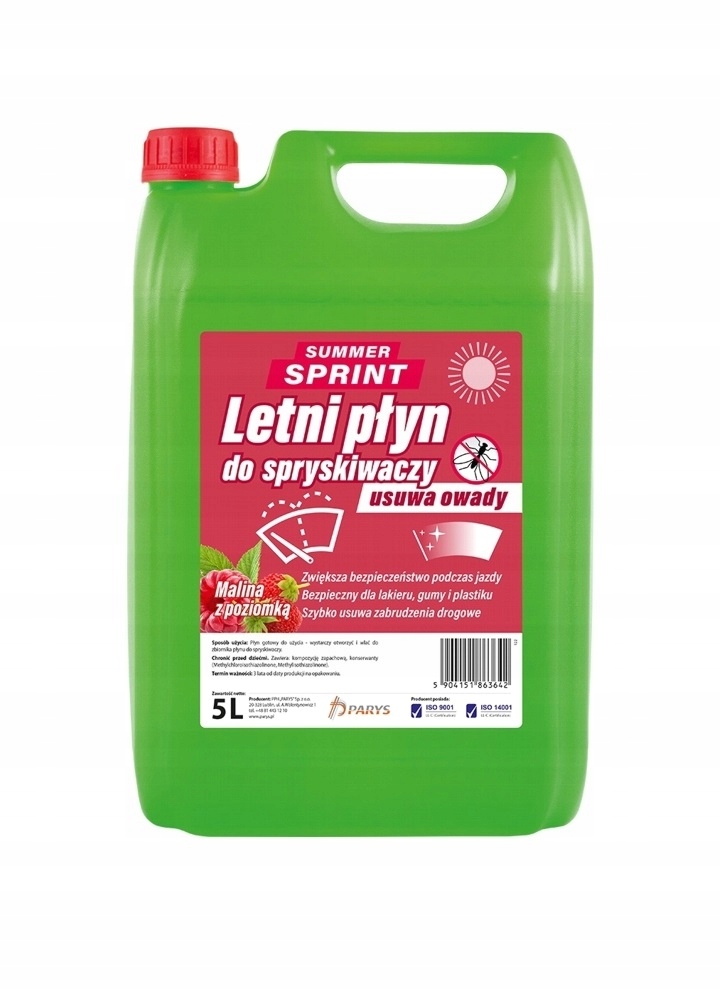 

Letni Płyn Do Spryskiwaczy Malina Poziomka 5L