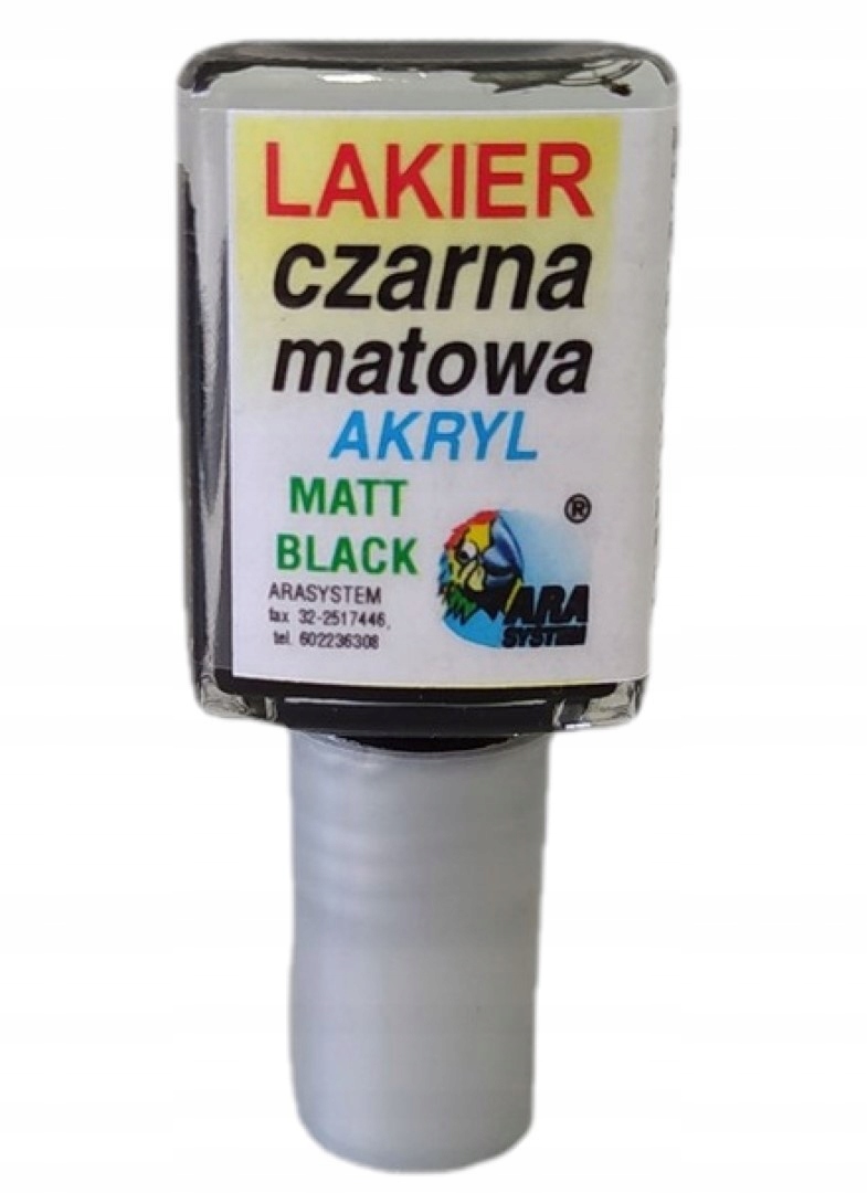LAKIER SAMOCHODOWY ZAPRAWKA 10ML ARA CZARNY MAT Producent Ara System