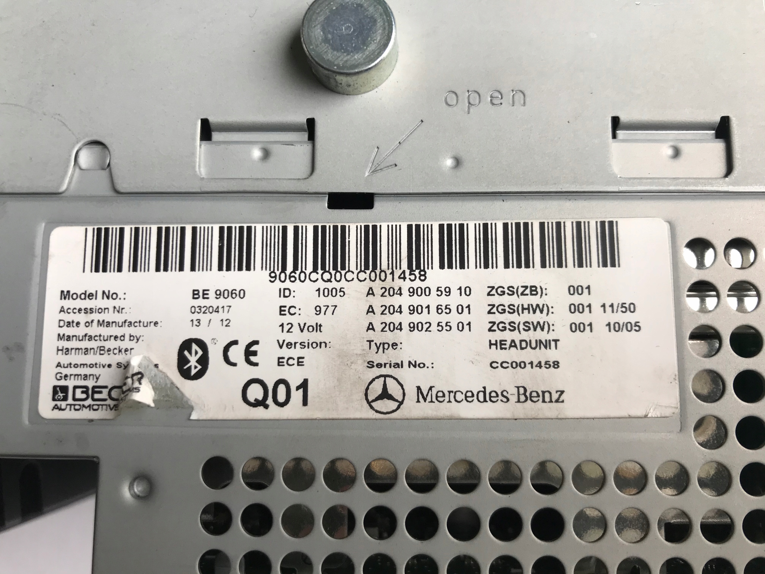 MERCEDES GLK X204 RADIO Navigation A2049005910