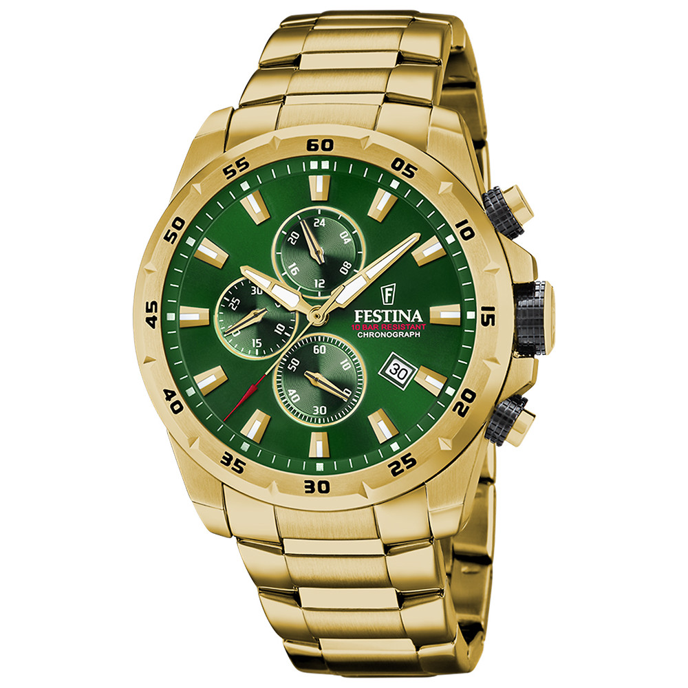 Pánské Hodinky Festina F20541-3 zlaté
