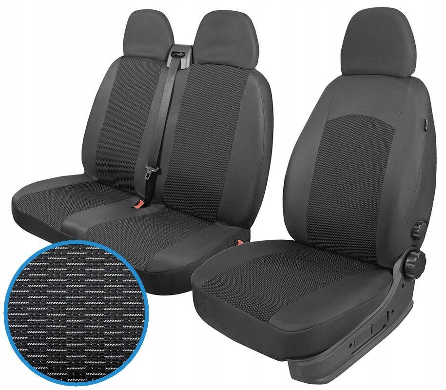 Vw Volkswagen T4 T5 T6 Crafter Lt Pokrowce samochodowe Bus 2+1 3os