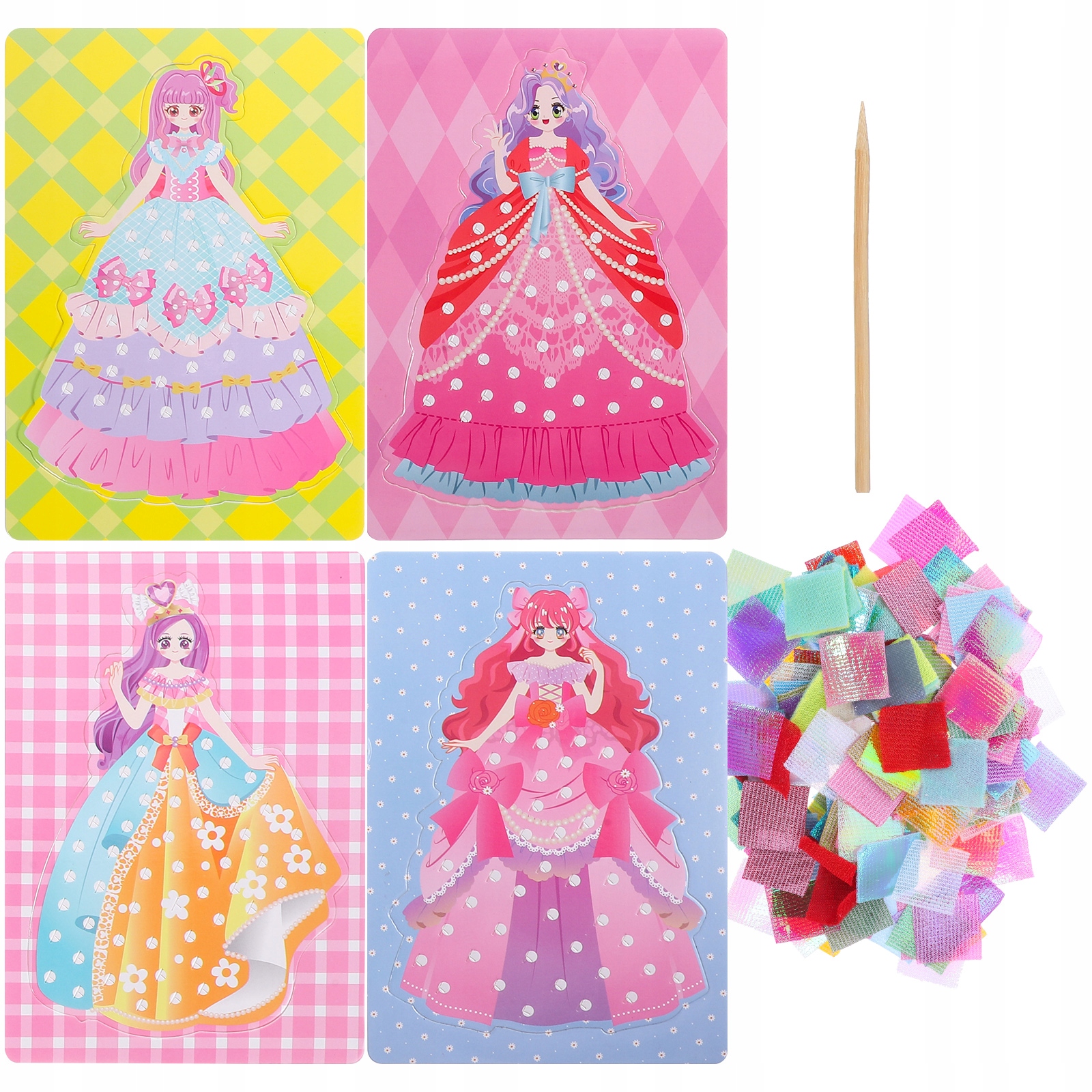 ZESTAW DO RYSOWANIA KŁUCIEM DLA DZIECI NARZĘDZIE HAFTU ARTYSTYCZNEGO