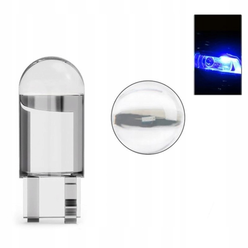 

W5W żarówka Led T10 12V 150lm Niebieski