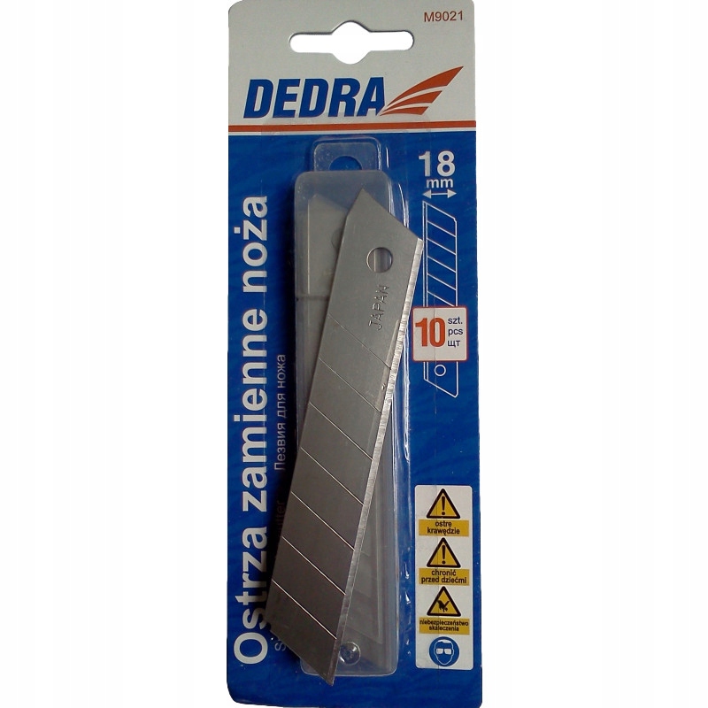 

Ostrza wymienne łamane 'Dedra M9021' 18mm (10szt)