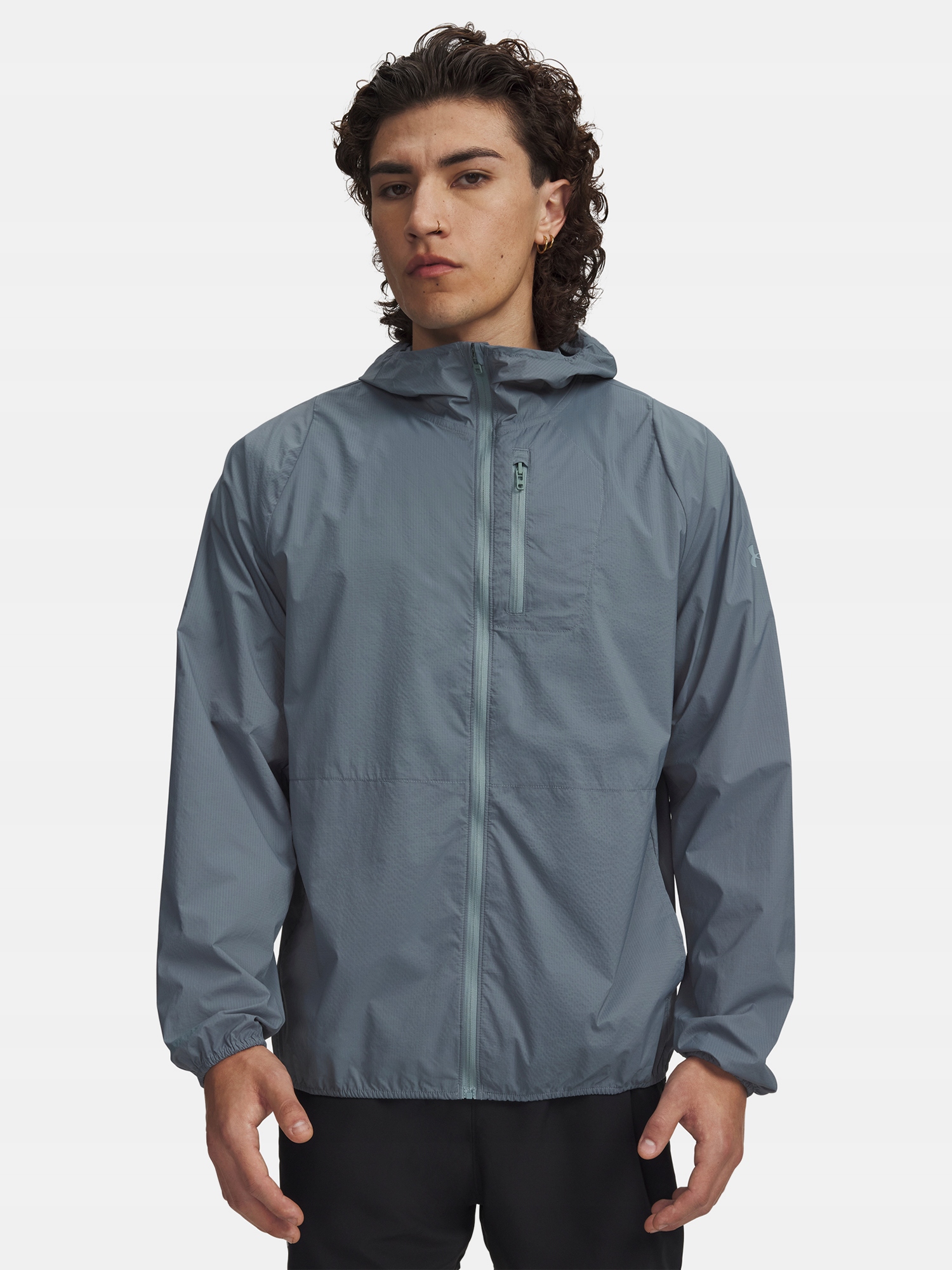 Under Armour Pánská bunda Under Armour Launch Lightweight Jkt-blu